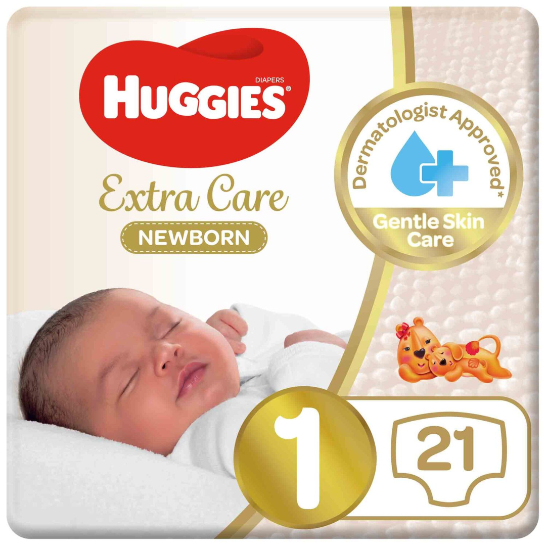 HUGGIES EXTRA CARE GOLD SIZE 1 21S